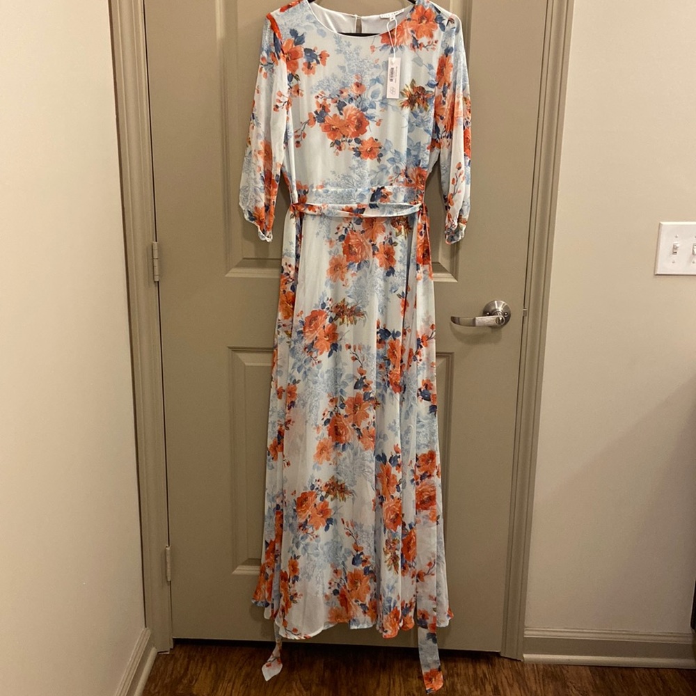 NWT Baltic Born Rebecca floral maxi dress medium